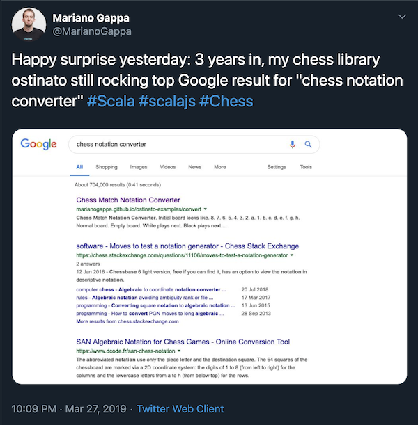 Chess Story: Google