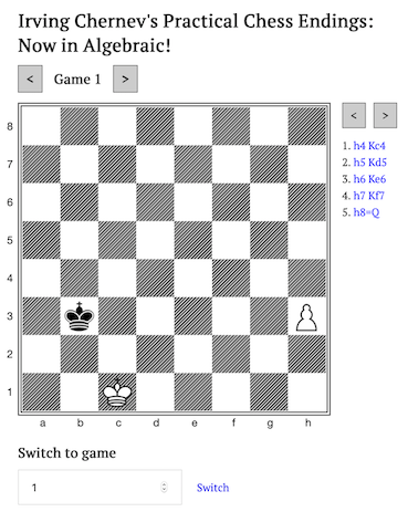 Chess Story: Website